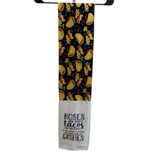 Taco Table Runner 64” Funny Kitchen Decor “Roses Are Red” & “Serve Tacos‎ 24:7”